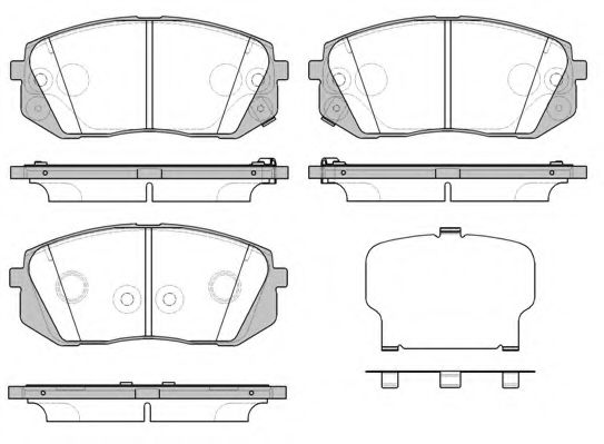 Тормозные колодки WOKING P12023.52
