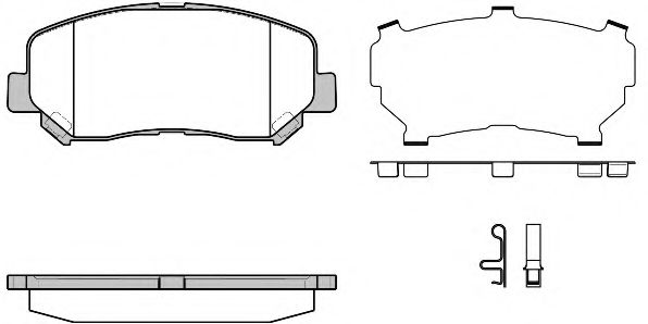 Тормозные колодки WOKING P14133.24