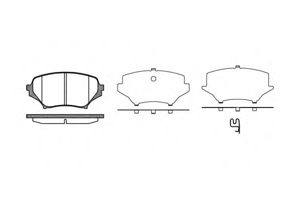 Тормозные колодки WOKING P10893.01