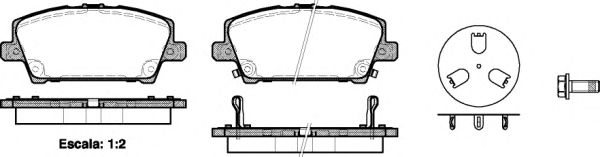 Тормозные колодки WOKING P13053.02
