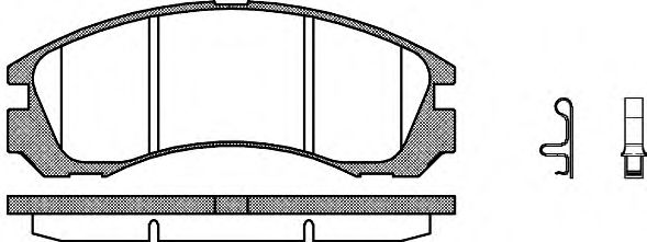 Тормозные колодки WOKING P2543.32