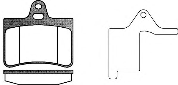 Тормозные колодки WOKING P9303.20