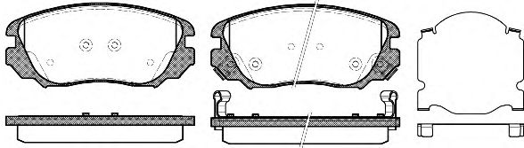 Тормозные колодки WOKING P12853.02