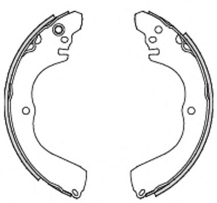 Тормозные колодки барабанные WOKING Z4233.00