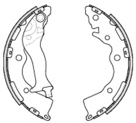 Тормозные колодки барабанные WOKING Z4234.00