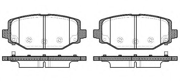 Тормозные колодки WOKING P15833.04