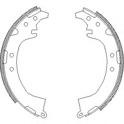 Тормозные колодки барабанные WOKING Z4387.00