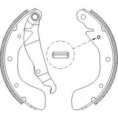 Тормозные колодки барабанные WOKING Z4398.00