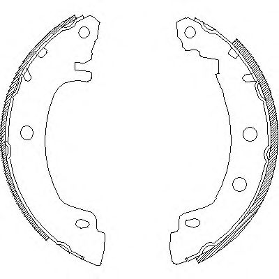 Тормозные колодки барабанные WOKING Z4416.00