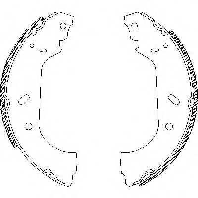 Тормозные колодки барабанные WOKING Z4417.00