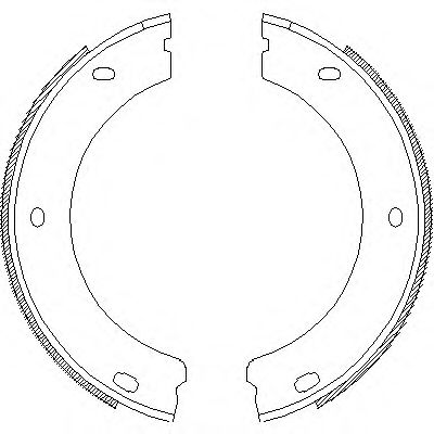 Тормозные колодки барабанные WOKING Z4652.00
