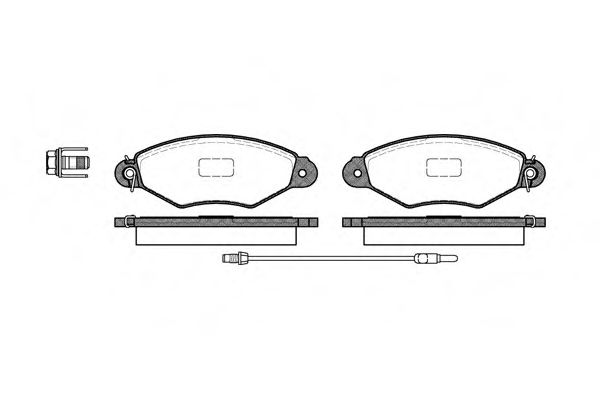 Тормозные колодки WOKING P7433.01
