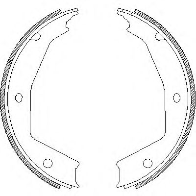 Тормозные колодки барабанные WOKING Z4705.00