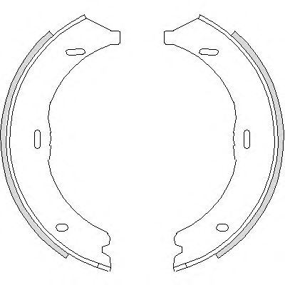 Тормозные колодки барабанные WOKING Z4745.00