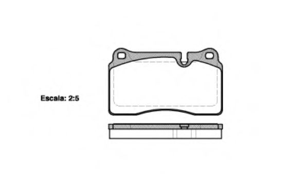 Тормозные колодки WOKING P13003.10