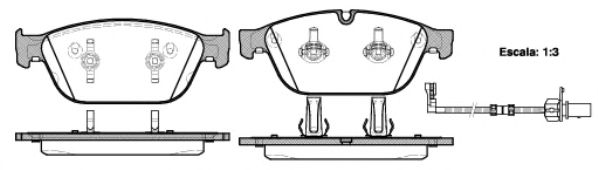 Тормозные колодки WOKING P15433.02