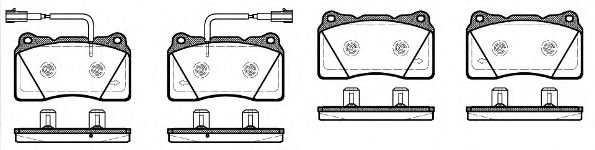 Тормозные колодки WOKING P7663.12