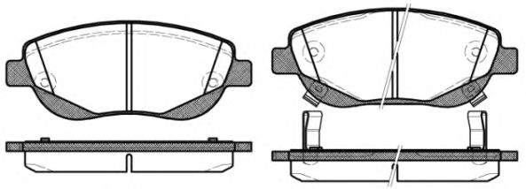 Тормозные колодки WOKING P15483.02