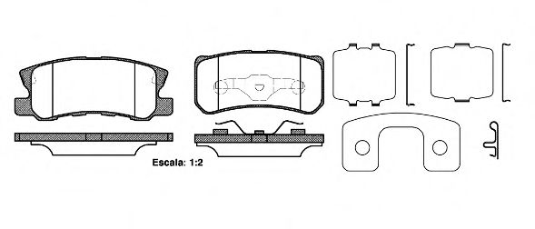 Тормозные колодки WOKING P9033.22