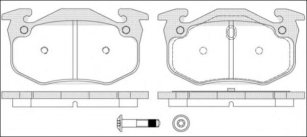 Тормозные колодки WOKING P0443.70
