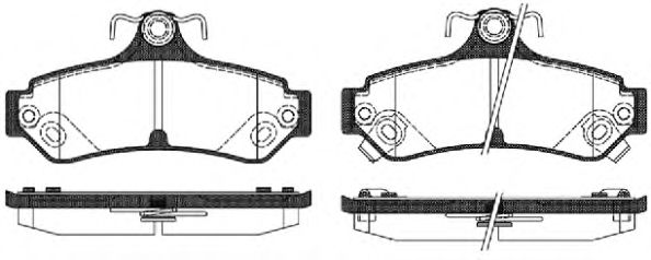 Тормозные колодки WOKING P13853.12