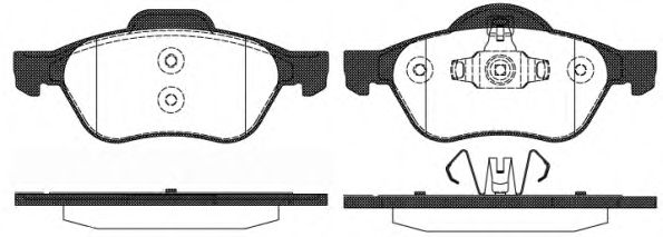 Тормозные колодки WOKING P8623.10