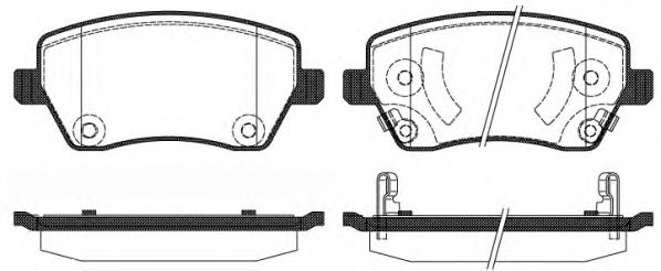 Тормозные колодки WOKING P8873.02