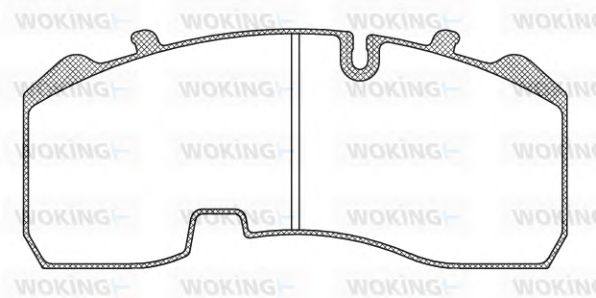 Тормозные колодки WOKING JSA 11843.10