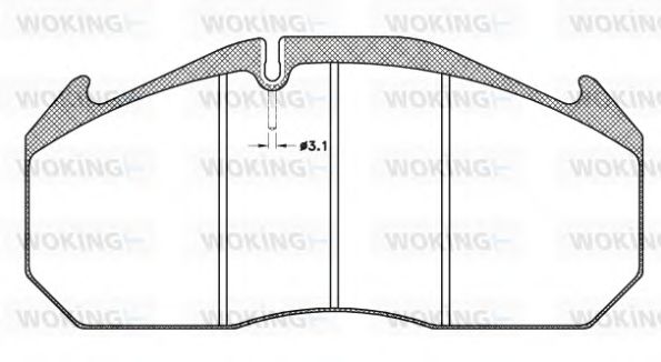 Тормозные колодки WOKING JSA 4063.10