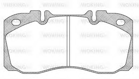 Тормозные колодки WOKING JSA 7403.00