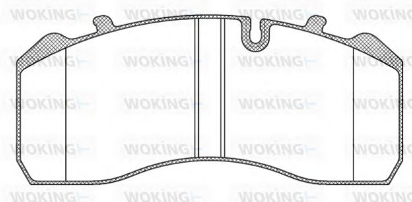 Тормозные колодки WOKING JSA 9143.10