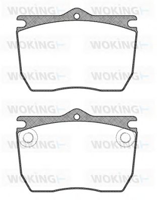 Тормозные колодки woking JSA 9243.20