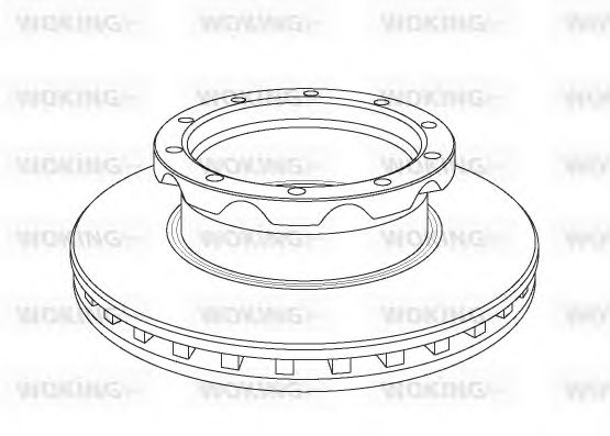 Тормозной диск WOKING NSA1050.20