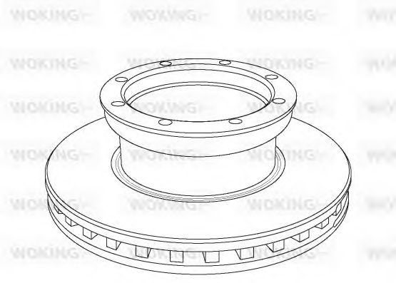 Тормозной диск WOKING NSA1054.20