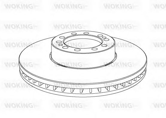 Тормозной диск WOKING NSA1075.20