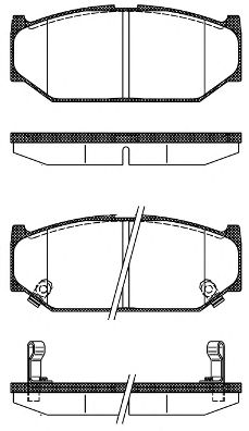 Тормозные колодки WOKING P12813.12