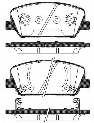 Тормозные колодки WOKING P12983.02