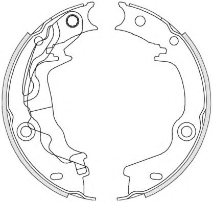 Тормозные колодки барабанные WOKING Z4676.00