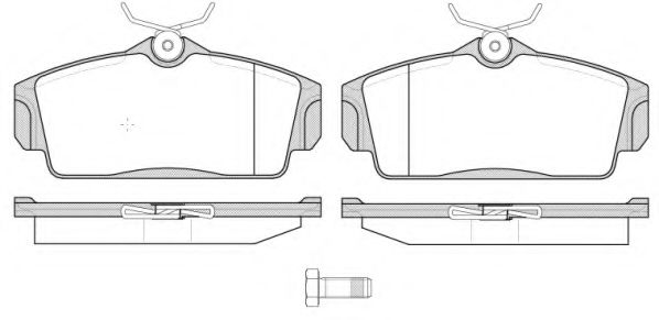 Тормозные колодки WOKING P6043.10