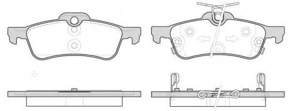 Тормозные колодки WOKING P9623.12