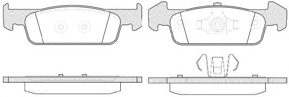 Тормозные колодки WOKING P14403.10