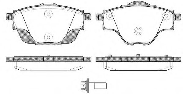 Тормозные колодки WOKING P14573.00