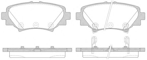 Тормозные колодки WOKING P14703.02