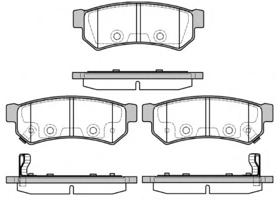 Тормозные колодки WOKING P11483.12