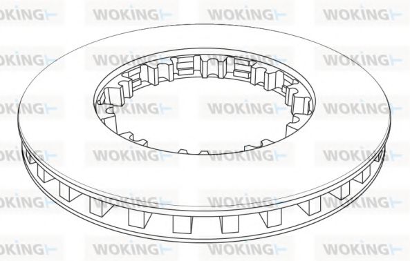 Тормозной диск WOKING NSA1143.21
