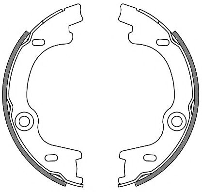 Тормозные колодки барабанные WOKING Z4630.00