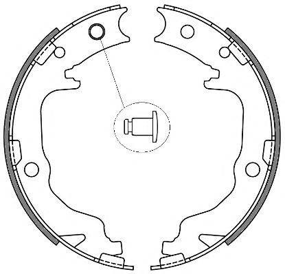 Тормозные колодки барабанные WOKING Z4641.00