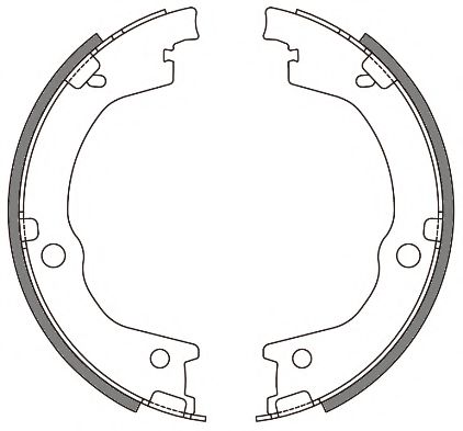 Тормозные колодки барабанные WOKING Z4644.00