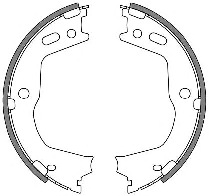 Тормозные колодки барабанные WOKING Z4666.00