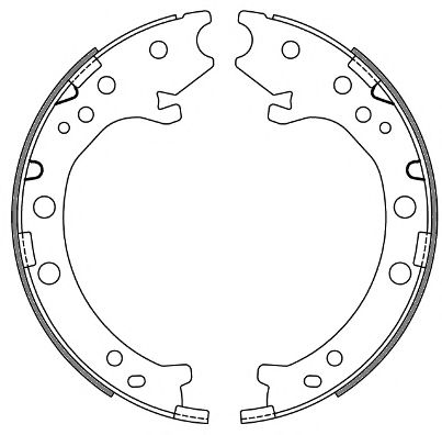 Тормозные колодки барабанные WOKING Z4667.00